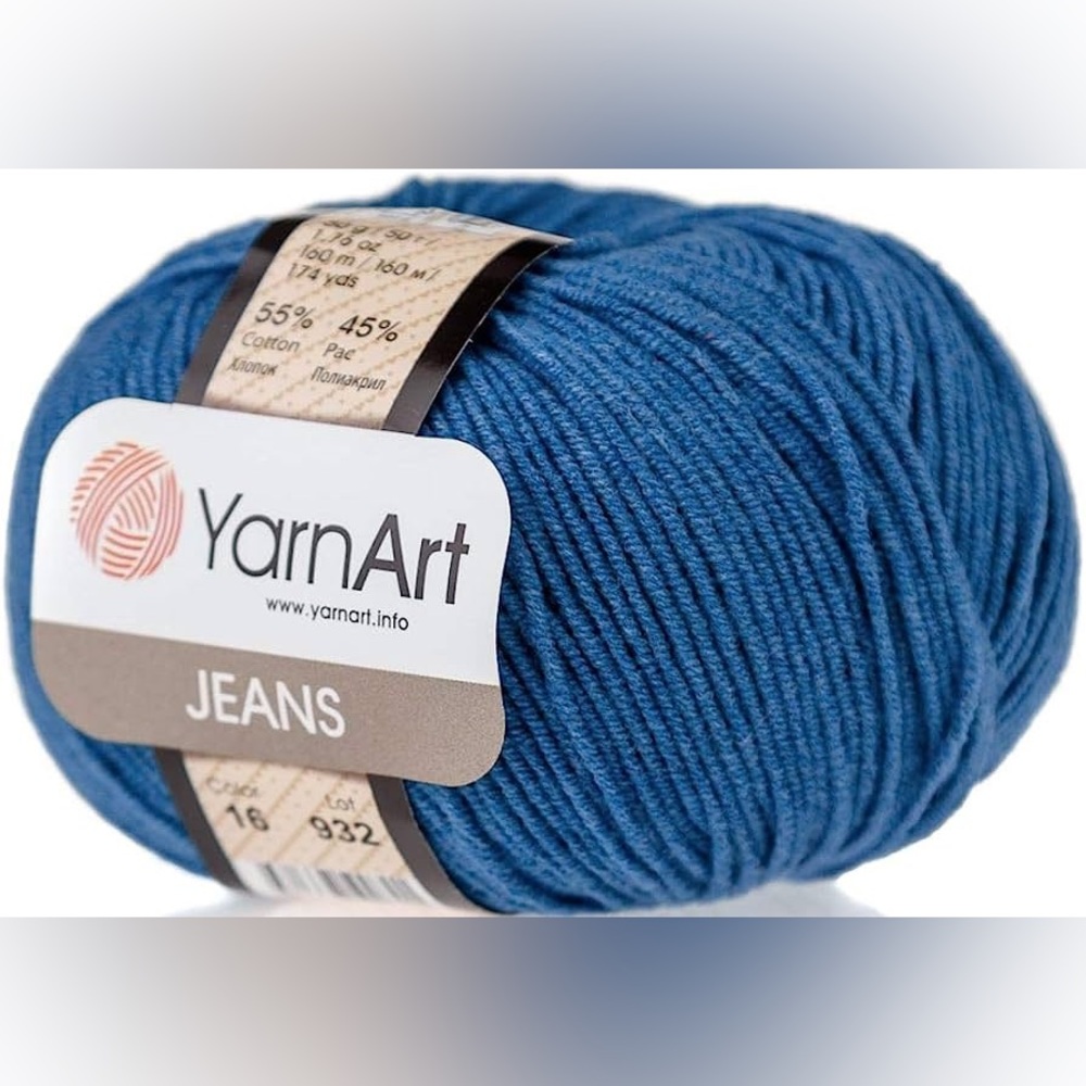 YarnArt Jeans is a classic yarn for knitting or crocheting. Color - 16. set of 4